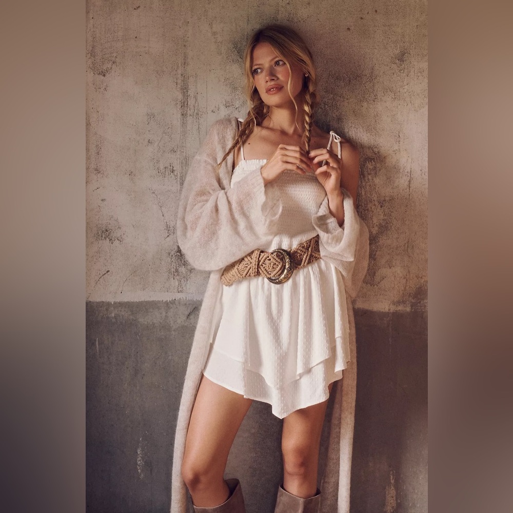 Anthropologie Lillian Smocked Cover-Up Dress